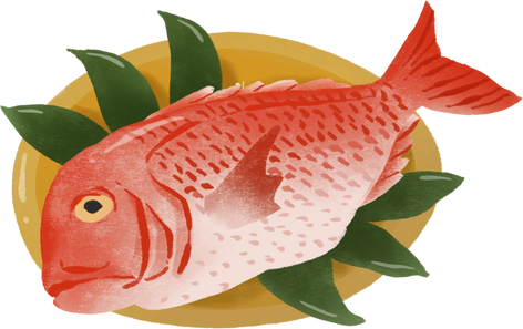 Handdrawn Tai Fish 